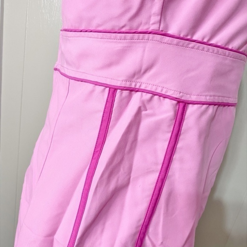 Vintage Reversible Strapless Y2K Pink Mini Dress With Floral Print - Picture 8 of 15